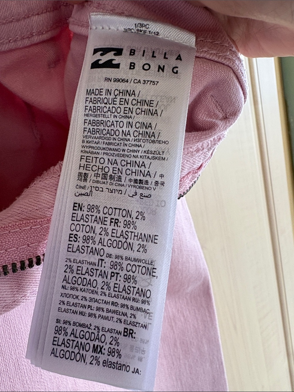 Billabong Pink Wide-Leg Jeans - Picture 5 of 5